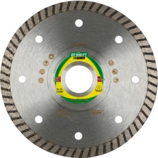   Klingspor DT 900 FT Gyémánt vágókorongok, 180 x 2 x 22,23 mm 2 x 7 mm, Folyamatos turbó vágóél, 330628