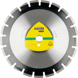   Klingspor DT 350 A Gyémánt vágókorongok, 450 x 3,7 x 25,4 mm 28 Szegmensek 40 x 3,7 x 10 mm, Széles szegmenshézag, 337734