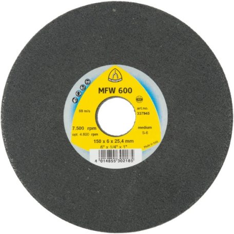 Klingspor MFW 600 Felületkezelő kerék köszörű gépre 150 mm – 337947