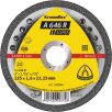   Klingspor A 646 R Vágókorongok, 125 x 1,6 x 22,23 mm egyenes, 340946