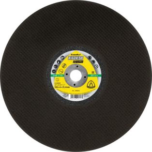   Klingspor A 624 SX Nagyméretű vágókorongok, 406 x 4 x 25,4 mm egyenes, 351436, A 624 SX Supra, acél, Sínhez rögzített benzinmotoros daraboló