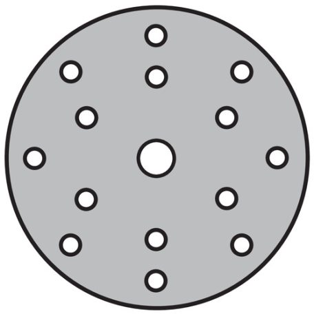 Klingspor FP 77 K Tépőzáras csiszolópapír 150 mm – 353140