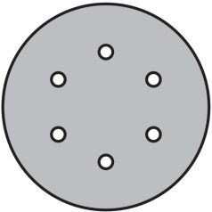 Klingspor FP 77 K Tépőzáras csiszolópapír 150 mm – 353143