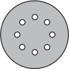 Klingspor FP 77 K Tépőzáras csiszolópapír 125 mm – 353159