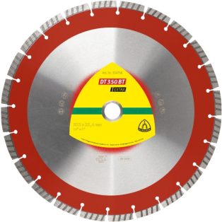   Klingspor DT 350 BT  Gyémánt vágókorongok 350 x 3 x 20 mm 24 Szegmensek 40 x 3 x 10 mm Szabványos turbó, 354797