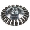   Klingspor Kúpos kefe fonott egysoros 115 mm  M 14 menettel 0,5 acél, 358328
