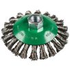   Klingspor Kúpos kefe fonott egysoros 115 mm  M 14 menettel 0,5 acél, 358328