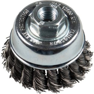   Klingspor Fazékkefe fonott egysoros 65 mm M14 menettel 0,5 nemesacél, 358340