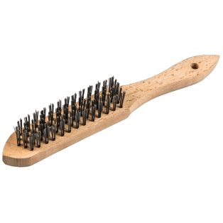   Klingspor Kézi kefe Standard négy soros 125 x 25 x 290 mm fa nyéllel 0,35 acél, 358365