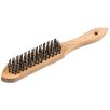   Klingspor Kézi kefe Standard négy soros 125 x 25 x 290 mm fa nyéllel 0,35 acél, 358365