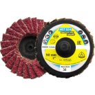 Klingspor MST 924 Lamellás csiszolótányér, szemcse 40 75 mm kúpos Quick Roll Connect, 365138, MST 924 Special, acél-nemesacél, Hajlékony tengely-Egyenes csiszoló