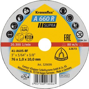 Klingspor A 660 R Supra Mini vágókorongok 50 mm – 368881