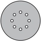 Klingspor PS 22 K Tépőzáras csiszolópapír 150 mm – 72633