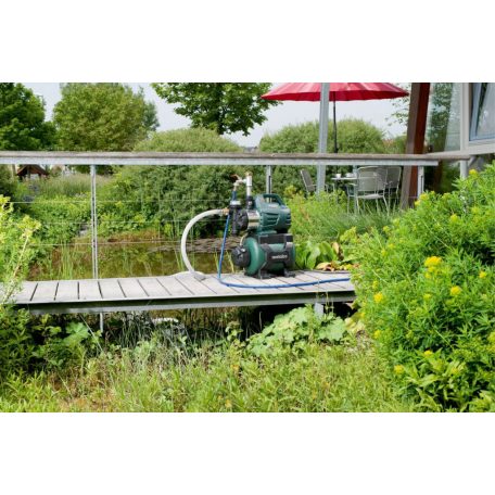 HWWI 3500/25 Inox Házi vízmű, HWWI 3500/25 Inox, Nyomásüst a víz energiatakarékos és zajmentes előkészítéséhez, Komplett rendszer, kompakt kialakításban beépített szűrővel és visszacsapó szeleppel az egyszerű installáció érdekében