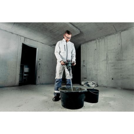 RW 18 LTX 120 Akkus keverőgép, RW 18 LTX 120, Robusztus markolati keretek fémből a rongálódások elleni védelem érdekében, Akkus keverőgép az erőteljes keveréshez az építkezésen