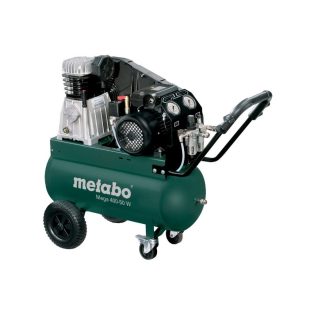   Mega 400-50 W Kompresszor, Mega 400-50 W, Olajkenésű dugattyús kompresszor., Nagy teljesítményű, robusztus ékszíjas kompresszor az igényes alkalmazáshoz