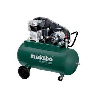   Mega 350-100 D Kompresszor, Mega 350-100 D, Olajkenésű dugattyús kompresszor., Nagy teljesítményű, robusztus ékszíjas kompresszor az igényes alkalmazáshoz