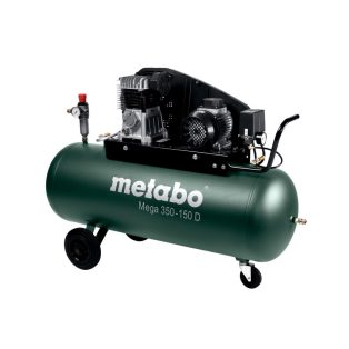   Mega 350-150 D Kompresszor, Mega 350-150 D, Olajkenésű dugattyús kompresszor., Nagy teljesítményű, robusztus ékszíjas kompresszor az igényes alkalmazáshoz