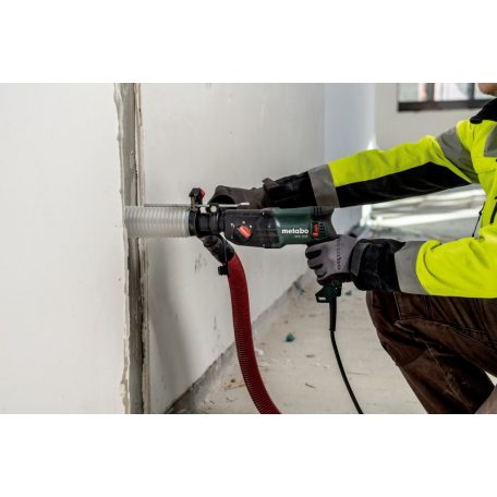 KHE 2245 Kombikalapács, KHE 2245, Metabo S-automatic biztonsági kuplung: a hajtómű mechanikus szétkapcsolásához a fúró blokkolása esetén a biztonságos munkavégzés érdekében, Kombikalapács 3 funkcióval: kalapácsfúrás, ütés nélküli fúrás és vésés
