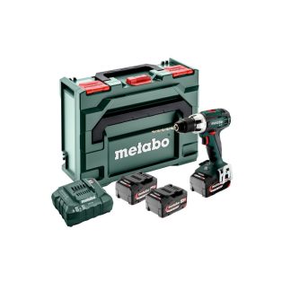   BS 18 LT Set Akkus fúrócsavarozó, BS 18 LT Set, Erőteljes Metabo 4 pólusú motor a gyors fúráshoz és csavarozáshoz, Nagy teljesítményű fúrócsavarozó az igényes alkalmazásokhoz