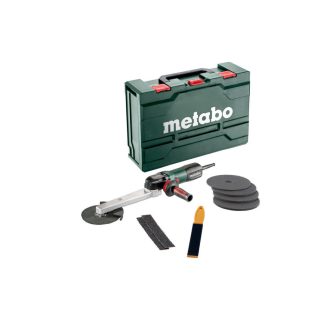   KNSE 9-150 Set Sarokvarrat-csiszoló, KNSE 9-150 Set, Metabo Marathon-Motor szabadalmaztatott porvédelemmel a hosszú élettartam érdekében, Nagyon lapos építésű sarokvarratcsiszoló a nemesacél sarokvarratok megmunkálásához a szűk köztes helyeken