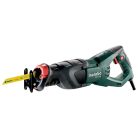 SSE 1100 Kardfűrész, SSE 1100, Metabo Quick a szerszám nélküli fűrészlapcseréhez, Karcsú gép puha felületű fogantyúval, ami minden munkahelyzetben lehetővé teszi a kényelmes fűrészelést
