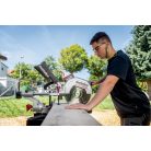 KGS 18 LTX BL 305 Akkus fejezőfűrész, KGS 18 LTX BL 305, Akár 120 vágás 100 x 100 mm-es puhafán akkutöltésenként (LiHD 10 Ah), A legnagyobb akkus fejező- és gérvágó fűrész a mobil M-osztályban - könnyű, precíz, felhasználóbarát