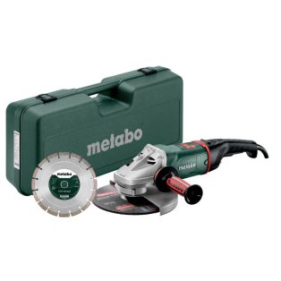   WE 22-230 MVT Sarokcsiszoló, WE 22-230 MVT, Biztonsági totmann kapcsoló a felhasználó nagyfokú védelme érdekében, Metabo Marathon-Motor szabadalmaztatott porvédelemmel a hosszú élettartam érdekében