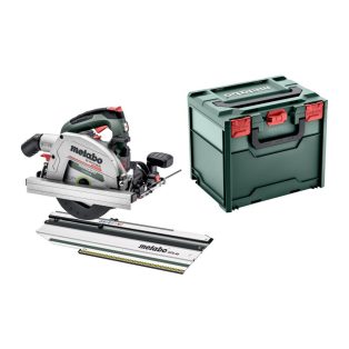  KS 18 LTX 66 BL Set Akkus kézi körfűrész, KS 18 LTX 66 BL Set, Gyors, pontos fejező vágások egy Metabo KFS fejezősínre való egyszerű rácsatolással, Nagy húzóerejű, könnyű akkus kézi körfűrész az építkezésen való univerzális alkalmazáshoz
