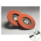3M™ Cubitron™ II 969F lamellás tárcsa, T29 kúpos, 125 mm x 22 mm, 40+, 7100105850, , , Fém