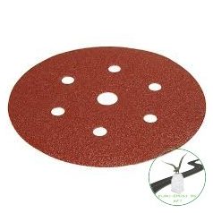   Vsm tépőzáras csiszolótárcsa 125mm  P40 572B/C7K 6+1 lyuk, , , Fém, Fa