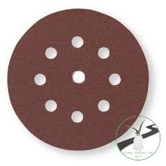   Vsm tépőzáras csiszolótárcsa 125mm  P40 572B/C7K 8+1 lyuk, , , Fém, Fa