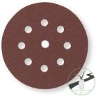 Vsm tépőzáras csiszolótárcsa 125mm  P280 572B/C7K 8+1 lyuk, , , Fém, Fa