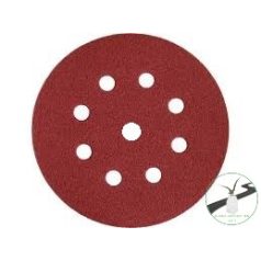   Vsm tépőzáras csiszolótárcsa 150mm  P40 572B/C7K 8+1 lyuk, , , Fém, Fa