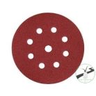 Vsm tépőzáras csiszolótárcsa 150mm  P400 572B/C7K 8+1 lyuk, , , Fém, Fa