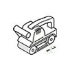   Vsm Barkács szalag 75x510mm  KK504X P40, , , Fém, Fa, Festék, Lakk