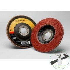   3M™ Cubitron™ II 967A lamellás tárcsa, T27 egyenes, 115 mm x 22 mm, 40+, PN65066, 7000104371, , , Fém
