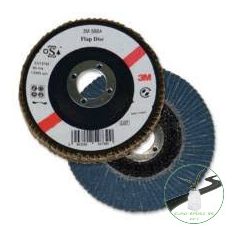   3M™ 566A kúpos lamellás tárcsa, 115 mm, P80, PN65027, 7000104465, , , Fém, Fa