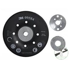   3M™ Fibertárcsa felfogó, 125 mm, bordázott, fekete, PN09584, 7000105442, , , 
